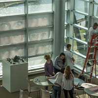 an exhibition room for AiOP