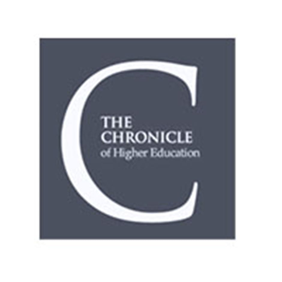 a logo for the Chronicle of Higher Education