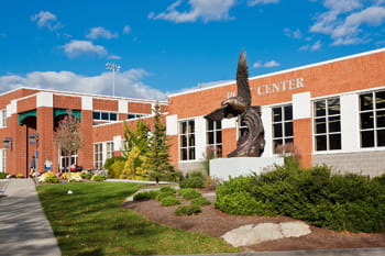 Front of Endicott's Post Center