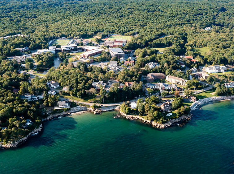 Aerial view of Endicott College