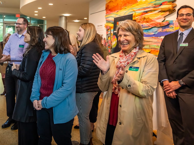 New faculty and staff reception