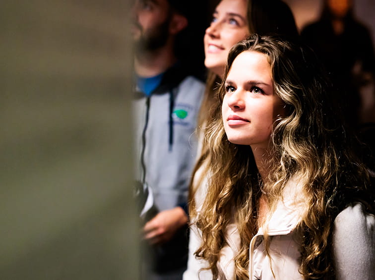 Students listening to a lecture